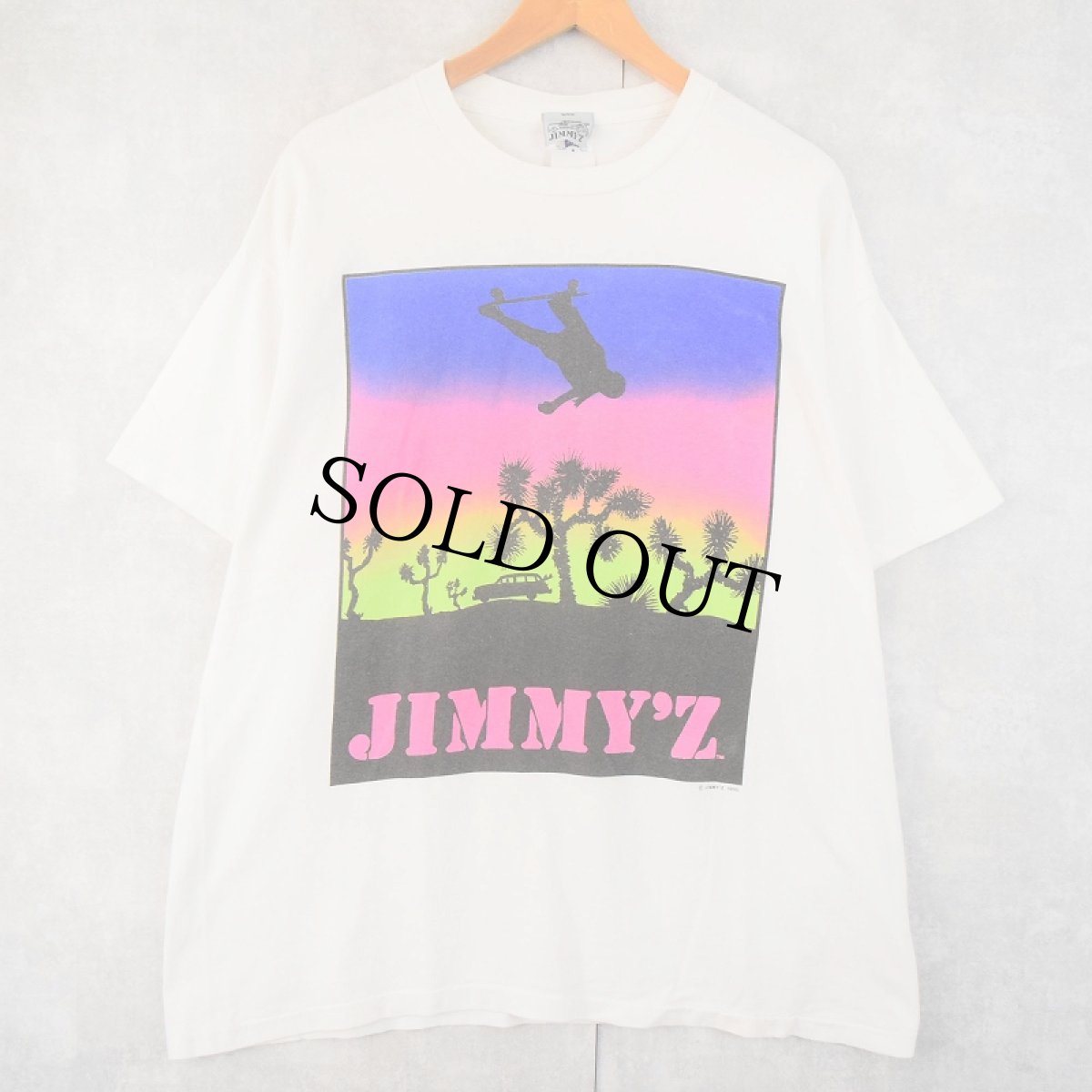 画像1: 90's JIMMY'Z USA製 サーフ＆スケートブランド プリントTシャツ XXL (1)