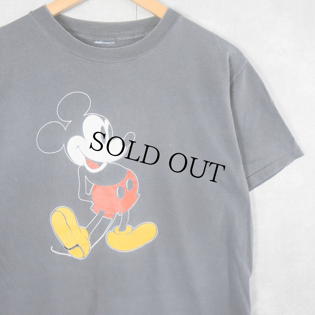 画像1: 80〜90's Disney MICKEY MOUSE キャラクタープリントTシャツ (1)