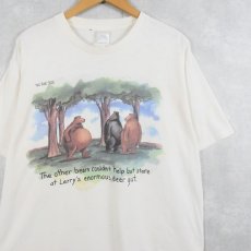 画像1: 80's THE FAR SIDE USA製 "The other bears couldn't help..." シュールイラストプリントTシャツ XL (1)