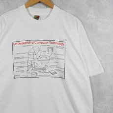 画像1: "Understanding Computer Technology" シュールイラストTシャツ XXL (1)