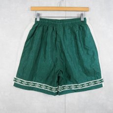 画像2: 90's UMBRO サイドライン ナイロンイージーショーツ GREEN M (2)