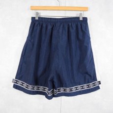 画像2: 90's UMBRO サイドライン ナイロンイージーショーツ NAVY XL (2)