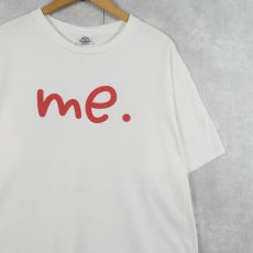 画像1: "me." プリントTシャツ XL (1)