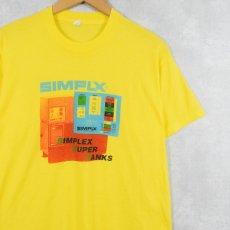 画像1: 80's SIMPLX USA製 "SIMPLEX SUPER TANKS" プリントTシャツ XL (1)