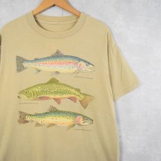 画像1: 90's HARBORSIDE GRAPHICS 魚イラストプリントTシャツ (1)