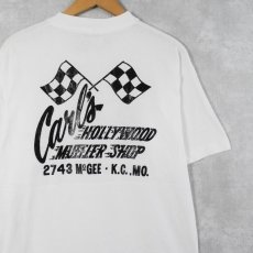 画像2: 90's Carl's Speed Shop USA製 バイクカスタムショップ プリントTシャツ L (2)