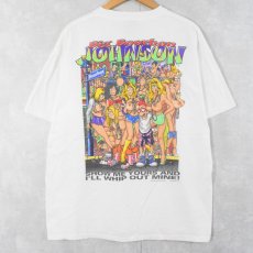 画像1: 90's BIG JOHNSON シュールイラスト エロTシャツ XL (1)