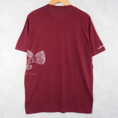 画像2: 80's USA製 "NASSAY GROUPER" 魚 巻きプリントTシャツ XL (2)