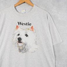 画像1: 90's USA製 "Westie" 犬プリントTシャツ XL (1)