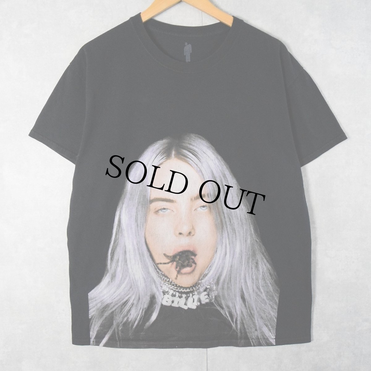 画像1: Billie Eilish "you should see me in a crown" ミュージシャンフォトプリントTシャツ BLACK L (1)