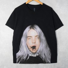 画像1: Billie Eilish "you should see me in a crown" ミュージシャンフォトプリントTシャツ BLACK L (1)