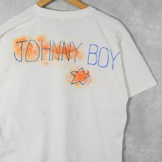 画像2: 90's "JOHNNY BOY"  ハンドペイント Tシャツ L (2)