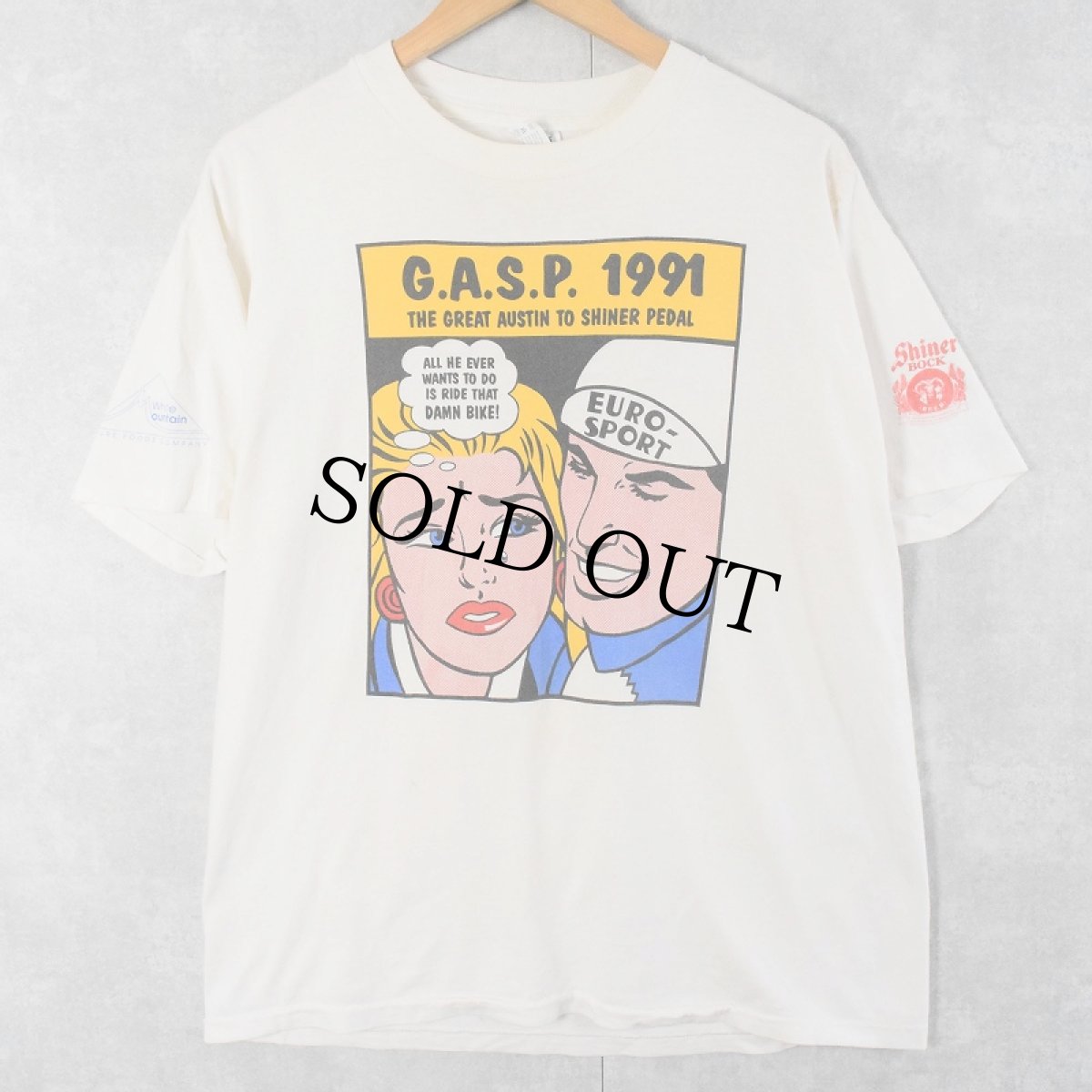 画像1: 90's G.A.S.P. 1991 リキテン風 アートプリントTシャツ L (1)