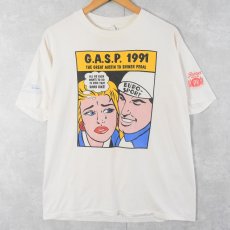 画像1: 90's G.A.S.P. 1991 リキテン風 アートプリントTシャツ L (1)