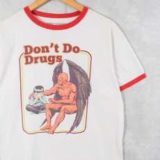 画像1: HOT TOPIC "Don't Do Drugs" プリントリンガーTシャツ L (1)