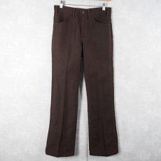 画像1: 80's Levi's 517 USA製 "STA-PREST" PANTS BROWN W29 (1)