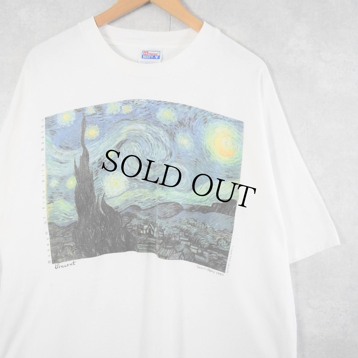 画像1: Vincent Van Gogh "The Starry Night" アートプリントTシャツ XXL (1)