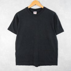 画像1: 90's anvil USA製 無地Tシャツ BLACK M (1)