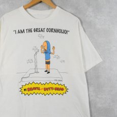 画像1: BEAVIS AND BUTT-HEAD キャラクタープリントTシャツ (1)