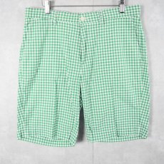 画像1: POLO Ralph Lauren "SUFFIELD SHORT" ギンガムチェック柄 コットンショーツ W34 (1)