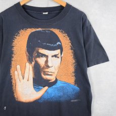 画像1: 90's STAR TREK USA製 "LIVE LONGER AND PROSPER" SFテレビドラマプリントTシャツ L (1)