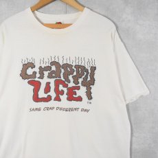 画像1: Crappy Life シュールプリントTシャツ XL (1)