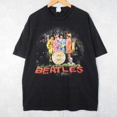 画像1: 2000's THE BEATLES USA製 "Sgt Pepper's Lonely Hearts Club Band" ロックバンドプリントTシャツ BLACK XL (1)