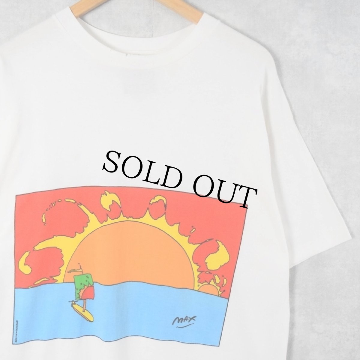 画像1: 80's PETER MAX アートプリントTシャツ XL (1)