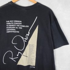 画像2: 90's ROY ORBISON USA製 ロカビリーミュージシャンプリントTシャツ BLACK XL (2)