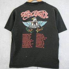 画像2: 90's AEROSMITH USA製 ロックバンドツアープリントTシャツ BLACK L (2)