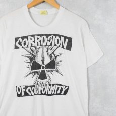 画像1: 80's Corrosion of Conformity USA製 ヘヴィメタルバンド プリントTシャツ XL (1)