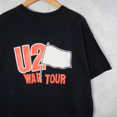 画像2: U2 "WAR TOUR" ロックバンドツアーTシャツ BLACK (2)