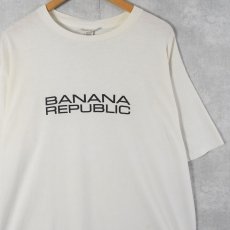 画像1: 90's BANANA REPUBLIC USA製 ロゴプリントTシャツ XL (1)