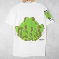 画像2: 80's Zoosloose "LEOPARD FROG" カエルプリントTシャツ M (2)