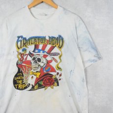 画像1: 80's GRATEFUL DEAD × BOB DYLAN USA製 バンドツアープリント タイダイTシャツ ONE SIZE (1)