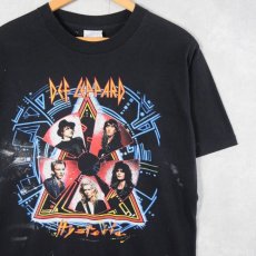 画像1: 80's DEF LEPPARD USA製 "Hysteria" ロックバンドTシャツ BLACK L (1)