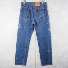 画像2: 90's Levi's 501 USA製 ペンキペイント デニムパンツ W31 (2)