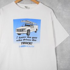 画像1: 90's "BELLSOUTH" トラックプリントTシャツ XL (1)