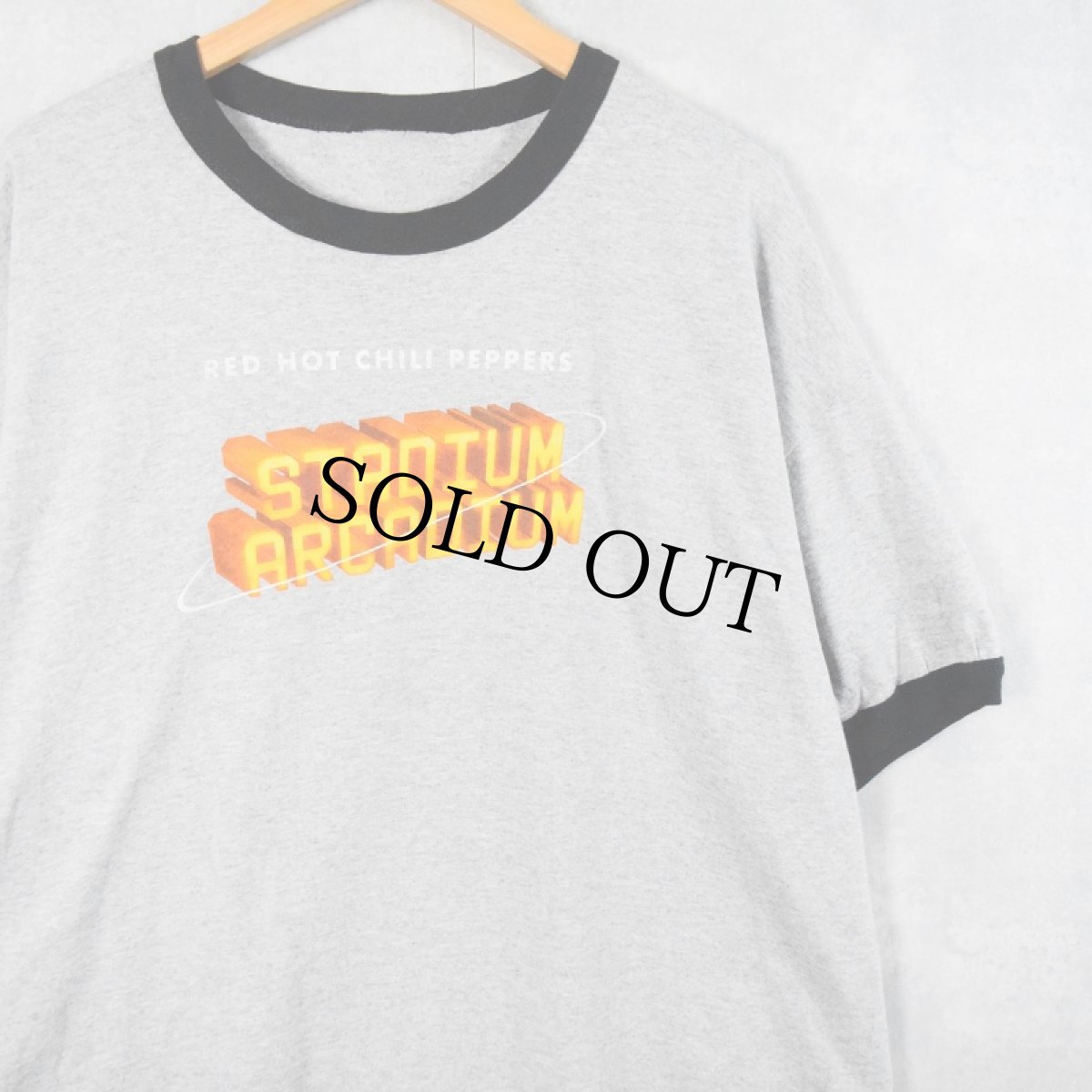 画像1: RED HOT CHILI PEPPERS "STADIUM ARCADIUM" ロックバンド スタジオアルバム リンガーTシャツ (1)