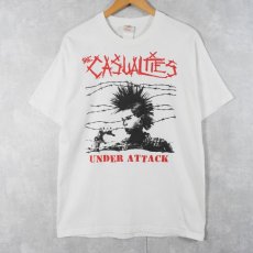 画像1: THE CASUALTIES "UNDER ATTACK" ハードコアパンクバンド アルバムプリントTシャツ L (1)