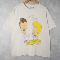 画像1: 90's BEAVIS AND BUTT-HEAD USA製 テレビアニメプリントTシャツ XL (1)