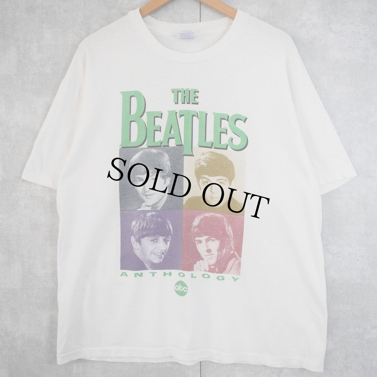 画像1: 90's THE BEATLES "ANTHOLOGY" ロックバンド プリントTシャツ XL (1)