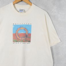 画像1: marillion "afraid of sunlight" プログレッシブ・ロック・バンド アルバムプリントTシャツ XL (1)