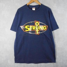 画像1: 2000's Strung Out "FAT WRECK CHORDS" パンクロックバンドプリントTシャツ NAVY XL (1)