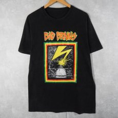 画像1: BAD BRAINS ロックバンドプリントTシャツ BLACK (1)