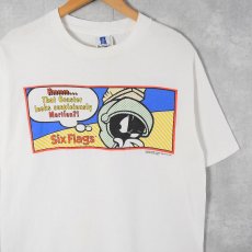 画像1: 90's Marvin the Martian USA製 "Six Flags" キャラクタープリントTシャツ L (1)