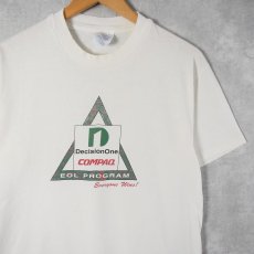 画像1: 90's COMPAQ USA製 "DecisionOne" IT企業プリントTシャツ M (1)