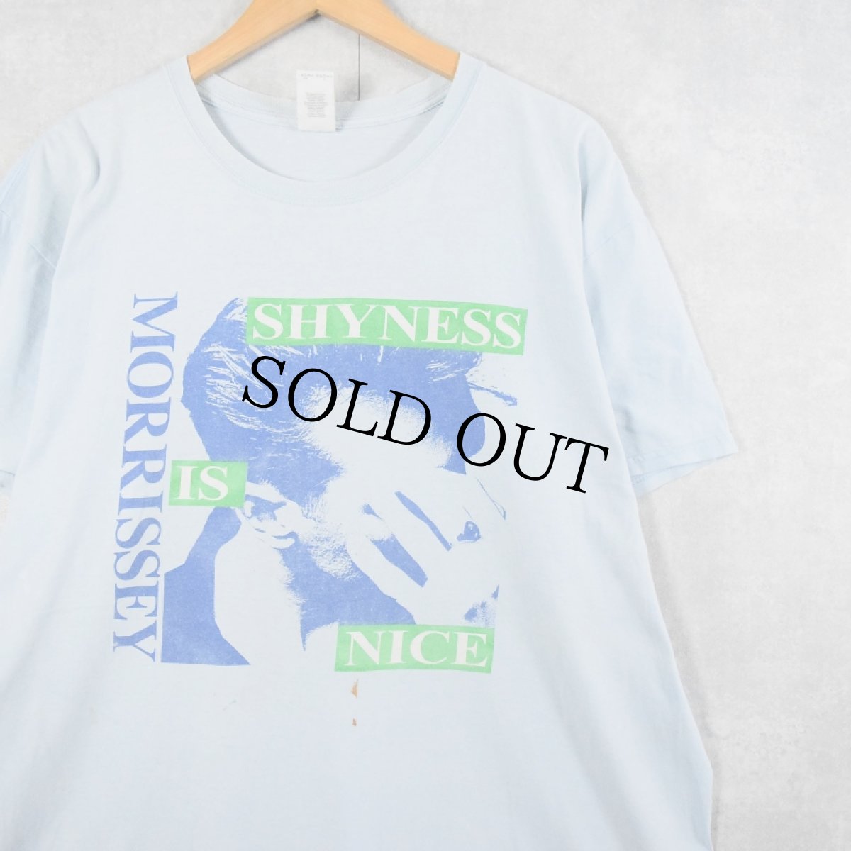 画像1: MORRISSEY "SHYNESS IS NICE" ミュージシャンプリントTシャツ 2XL (1)