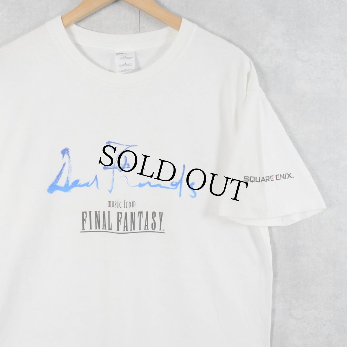 画像1: 2000's Final Fantasy "Dear Friends Music From Final Fantasy" ゲームプリントTシャツ L (1)