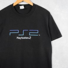 画像1: PlayStation 2 ロゴプリントTシャツ M (1)